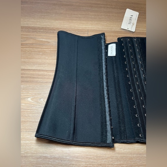 Women’s Underbust Latex Waist Trainer Corset Hourglass Shaper Size S Black - Picture 5 of 12